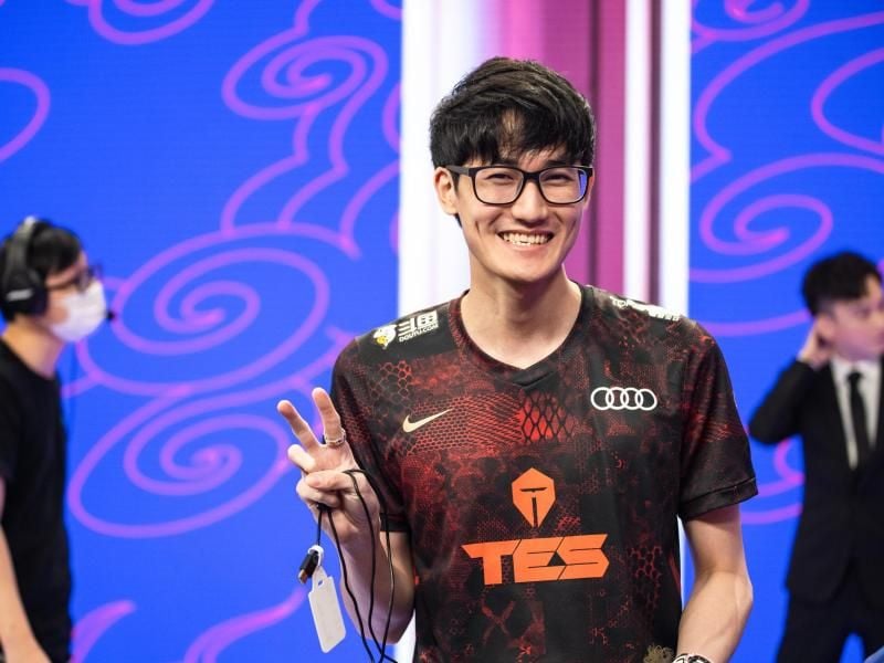 Top Esports um Jungler Hung „Karsa” Hao-Hsuan setzt sich an die Spitze der Gruppe D in der League-of-Legends-Weltmeisterschaft. Foto: Riot Games/dpa