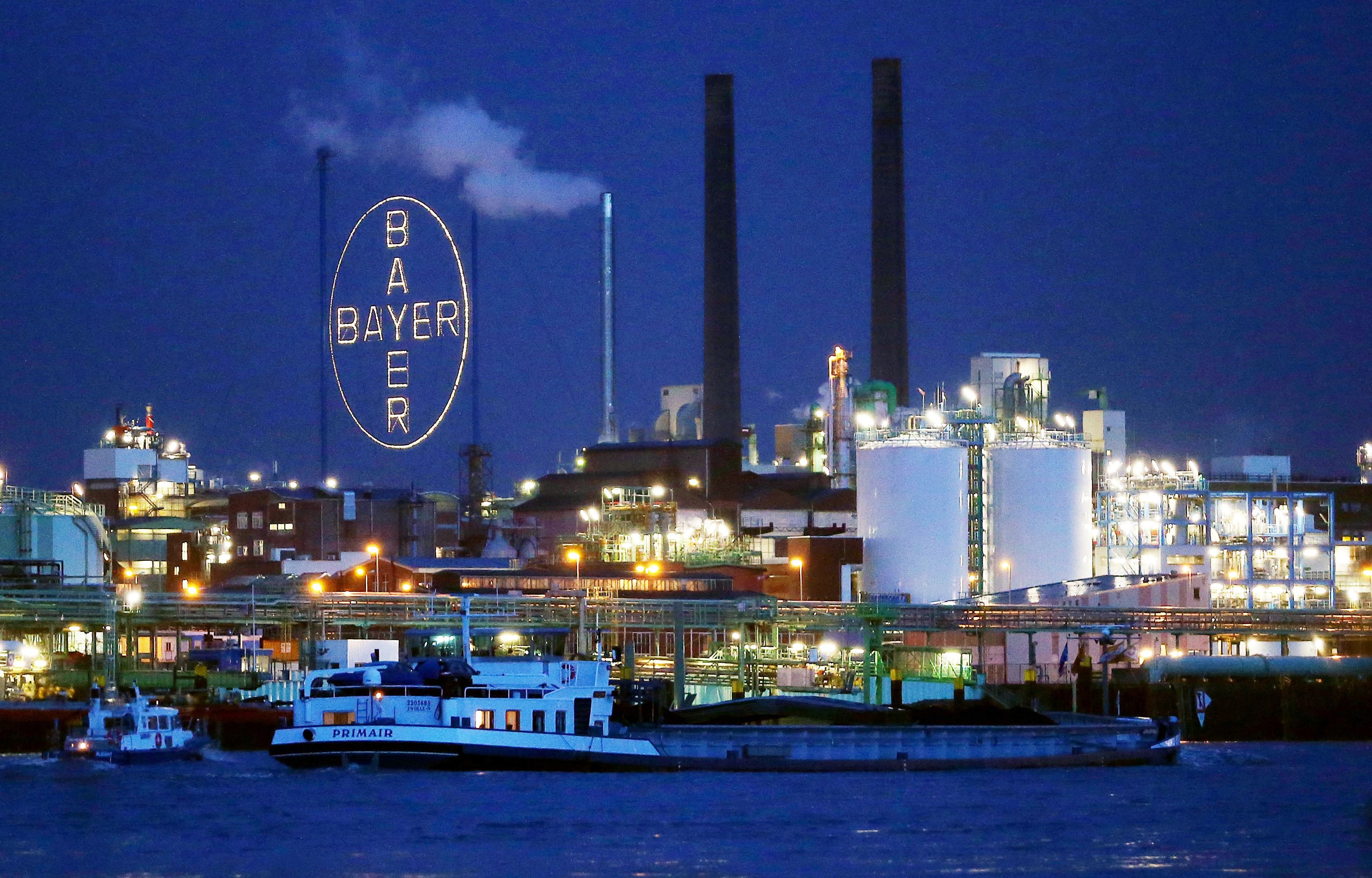 Das Bayer-Werk im Chemiepark bei Leverkusen.