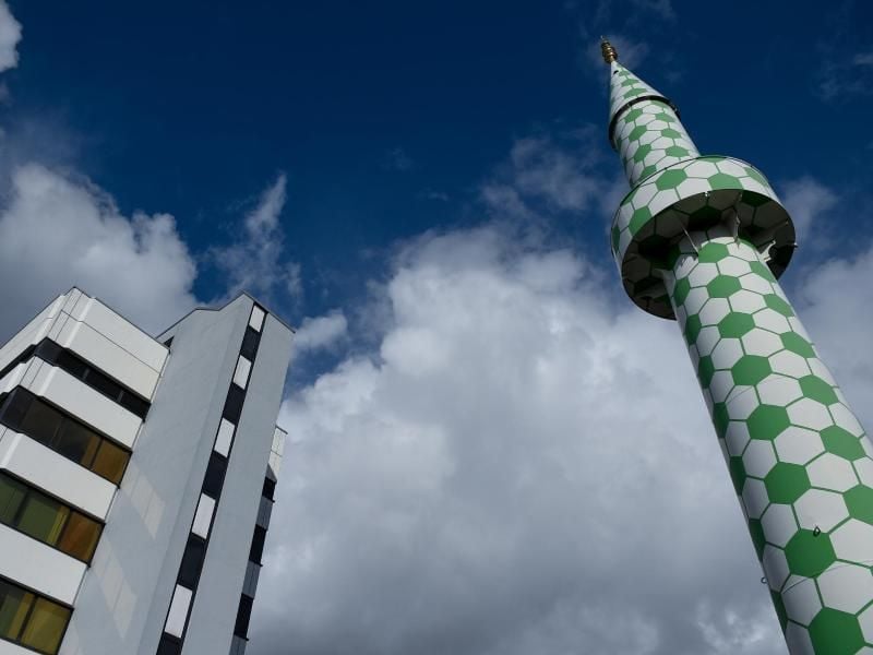 Turm der Centrum Moschee. Foto: Axel Heimken
