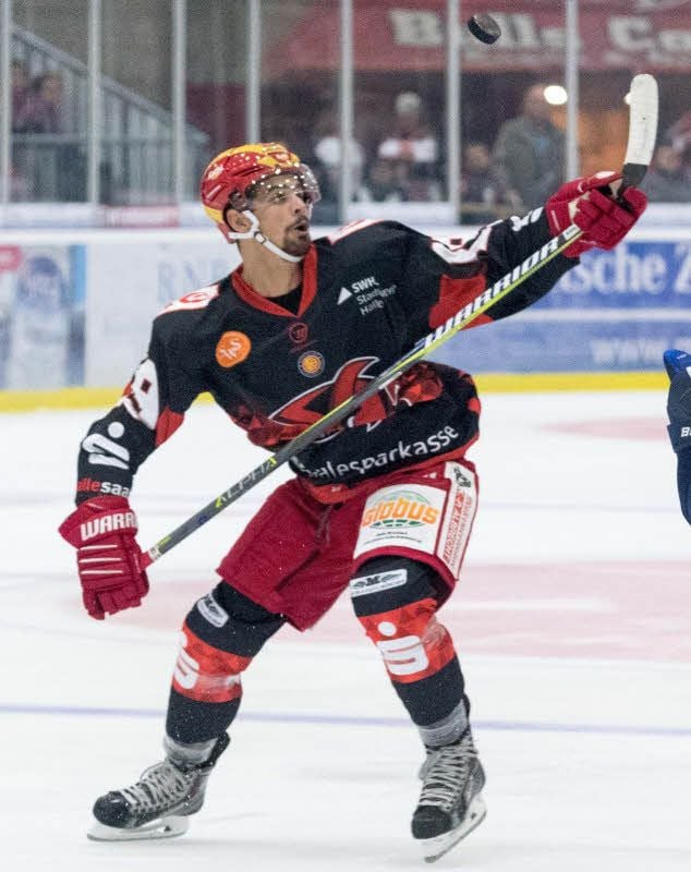 Nathan Burns trägt in dieser Saison das Trikot der Saale Bulls