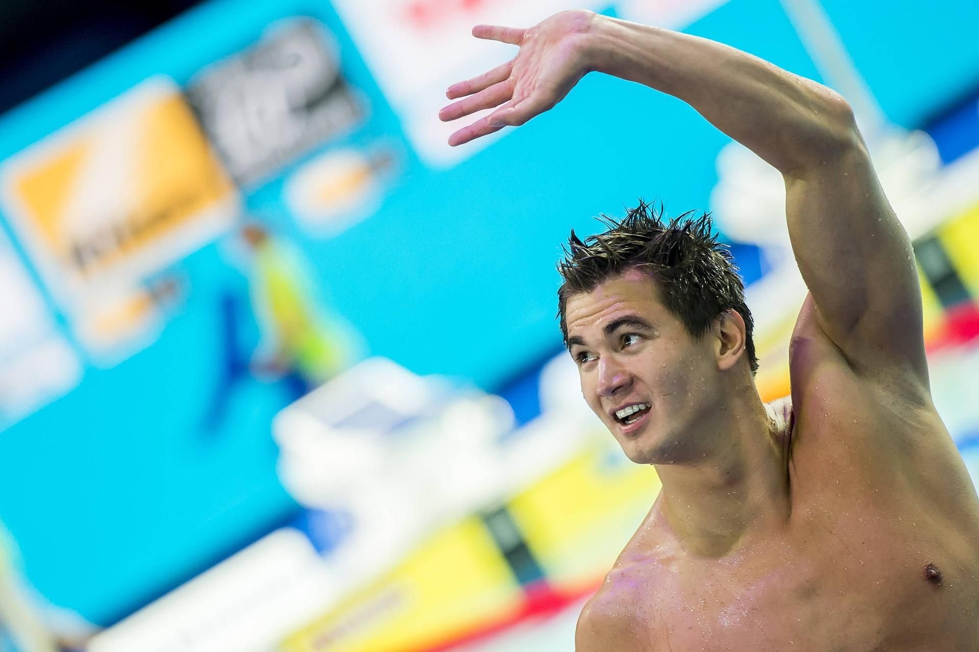 US-Schwimmstar Nathan Adrian hat sein Comeback nach einer Hodenkrebs-OP gefeiert.