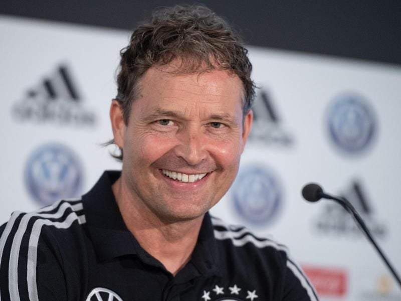Co-Trainer Marcus Sorg ersetzt den erkrankten Joachim Löw. Foto: Marius Becker
