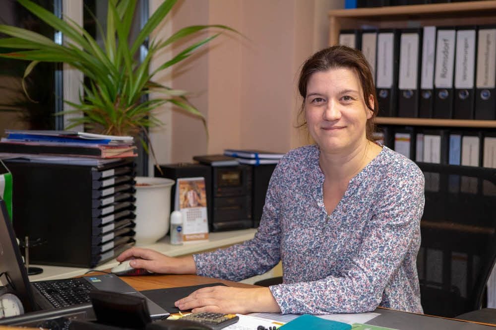 Evelyn Billing in ihrem Büro