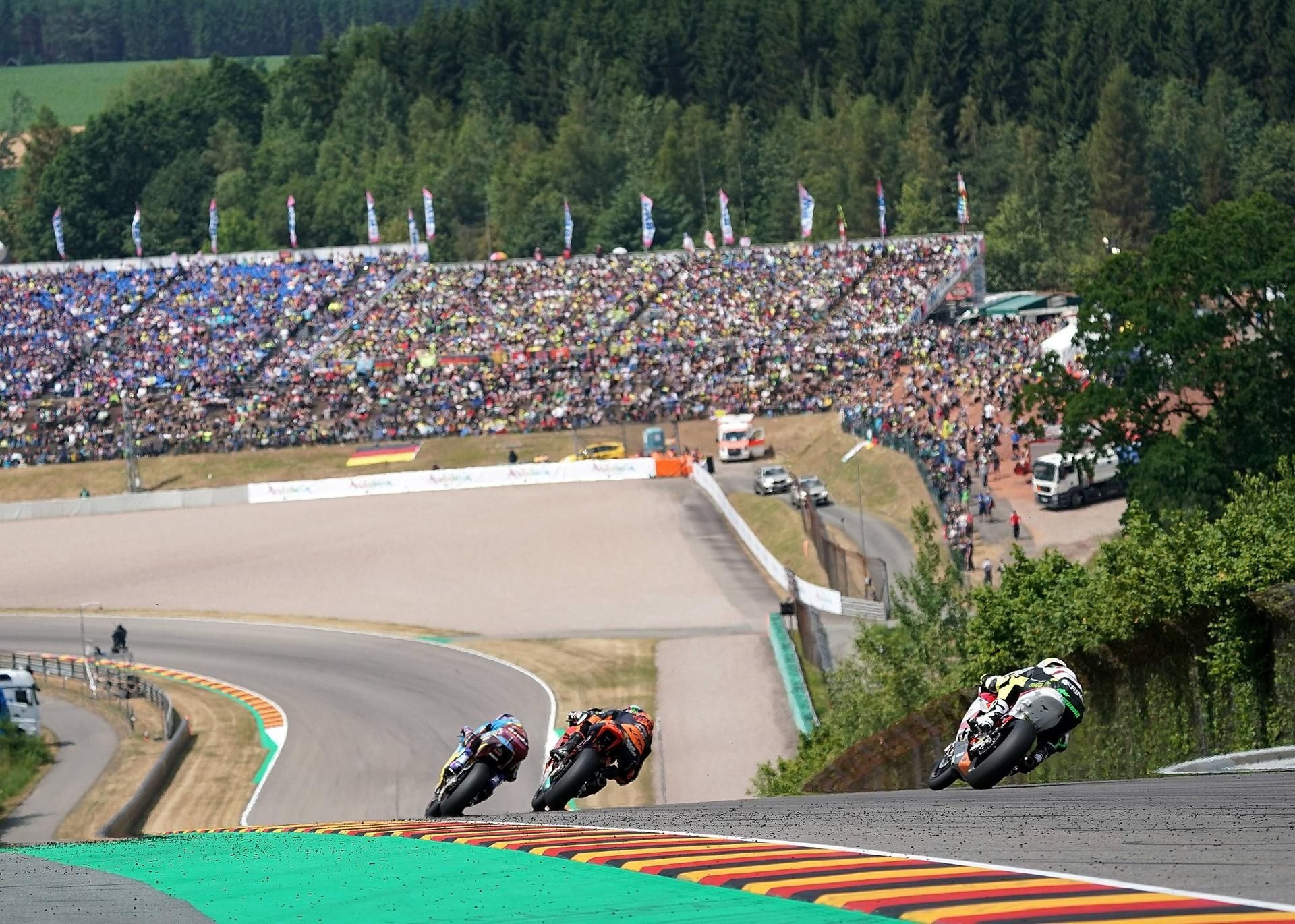 Auf dem Sachsenring in Hohenstein-Ernstthal kann der Deutschland-Grand-Prix 2020 nicht wie geplant stattfinden.