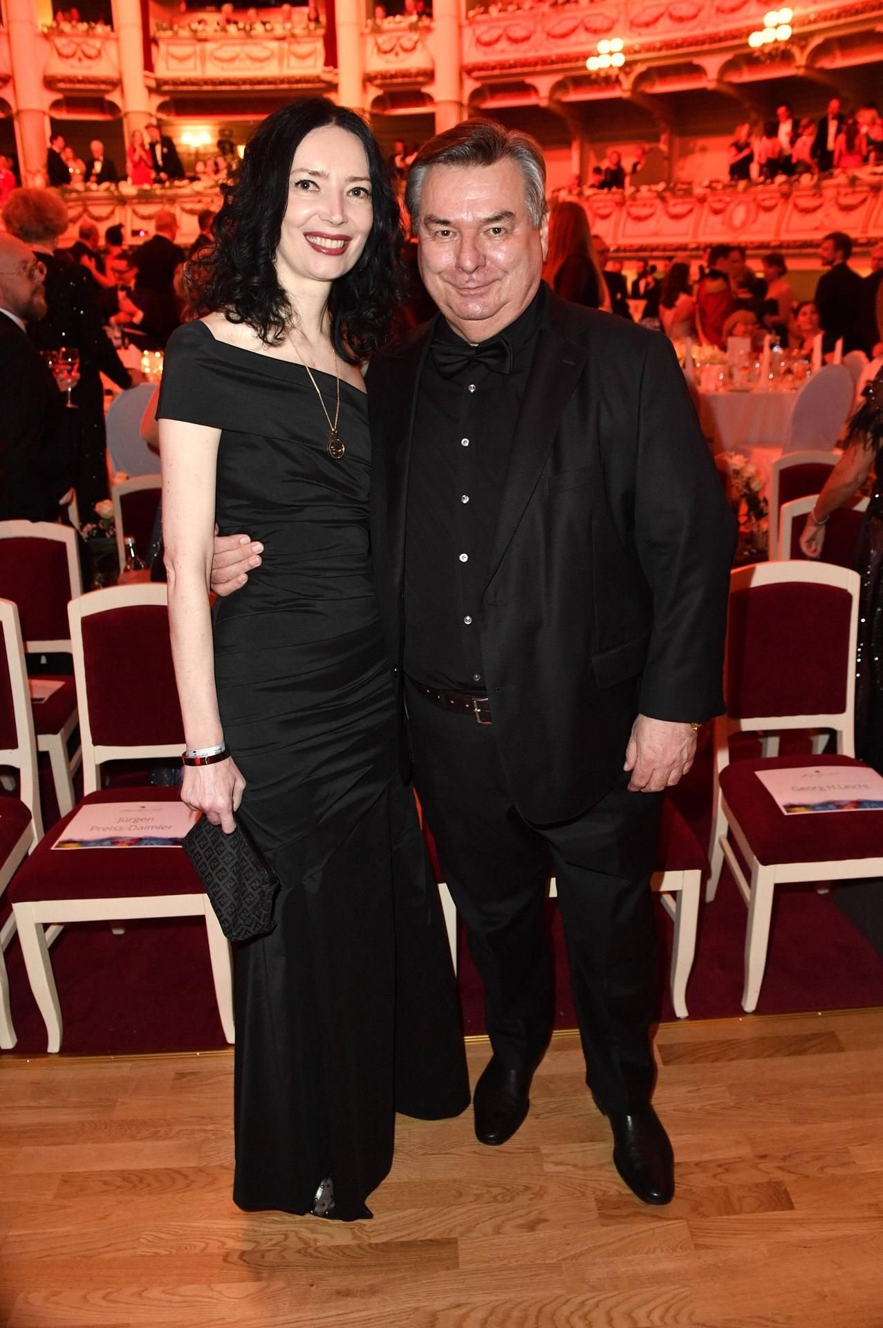 Waldemar Hartmann mit Ehefrau Petra, hier beim Opernball in Dresden im Februar 2019.