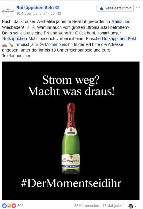 Rotkäppchen - Deutschlands größte Sektkellerei - weitet die Online-Aktivitäten deutlich aus.