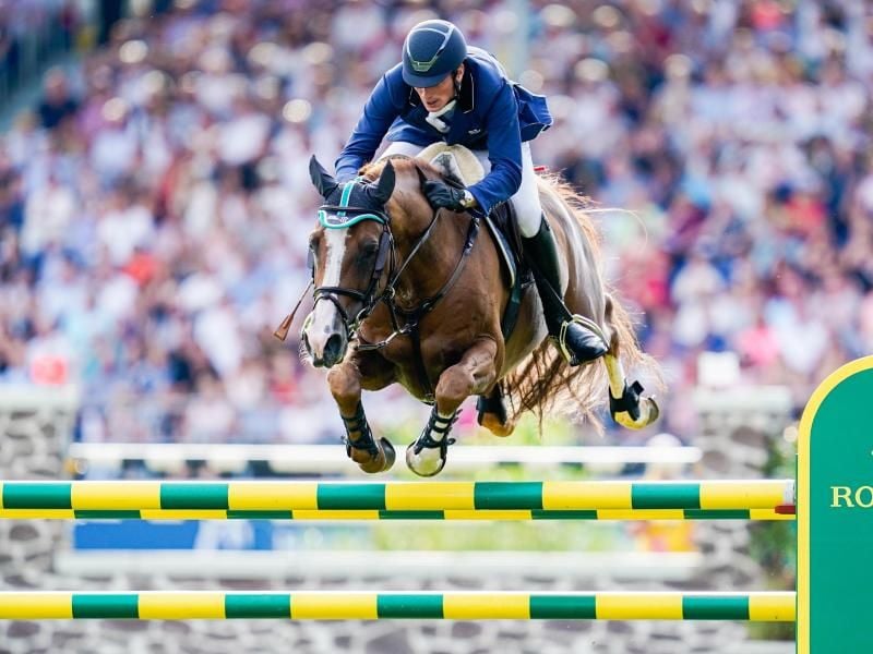 Daniel Deußer fehlten lediglich 0,37 Sekunden zum Sieg in Aachen. Foto: Uwe Anspach