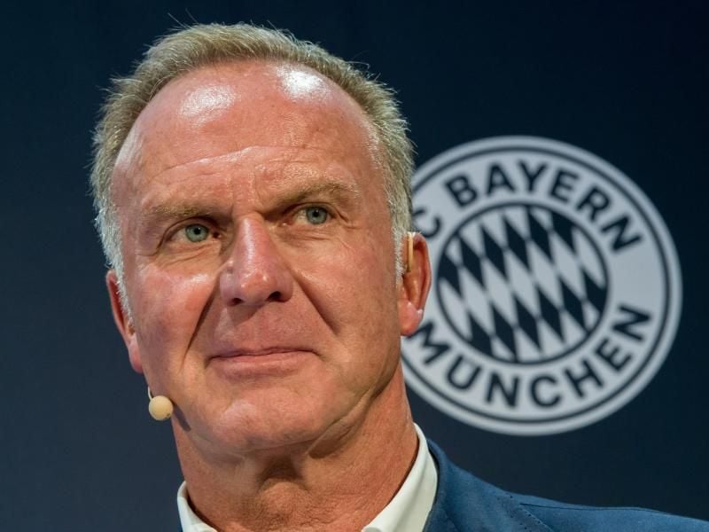 Schließt einen Wechsel von Toptorjäger Robert Lewandowski aus: FCB-Vorstandschef Karl-Heinz Rummenigge. Foto: Peter Kneffel