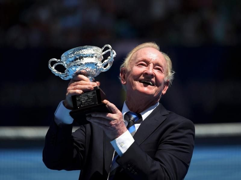 Rod Laver war der erste Superstar des zu seiner Zeit noch komplett weißen Sports. Der Australier wird am 9. August 80 Jahre alt. Foto: Luks Coch/AAP