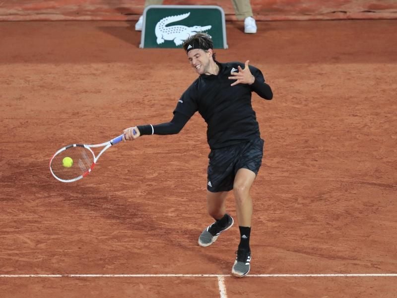 Dominic Thiem hat bei den French Open das Viertelfinale erreicht. Foto: Michel Euler/AP/dpa