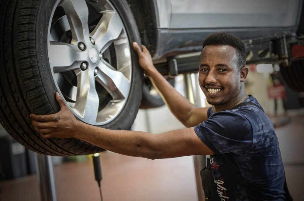 Ehrgeizig: Biniam Teklay aus Eritrea will Ausbildung und Führerschein schaffen.