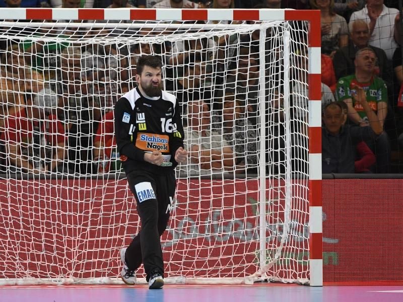 Göppingens Primoz Prost parierte rund 50 Prozent der Würfe. Foto: Marijan Murat