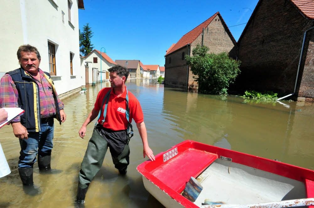 So sah es 2013 aus, als die Anwohner Boote brauchten.