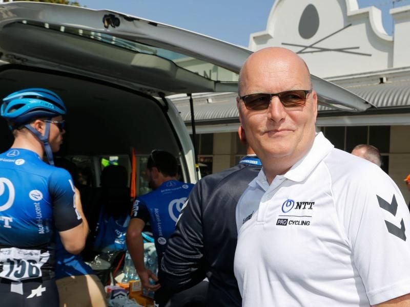 Bjarne Riis ist der Manager des Teams NTT. Foto: Yuzuru Sunada/BELGA/dpa