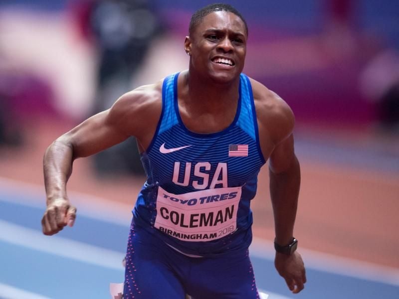 Kann trotz verpasster Dopingtests in Doha starten: Christian Coleman. Foto: Sven Hoppe