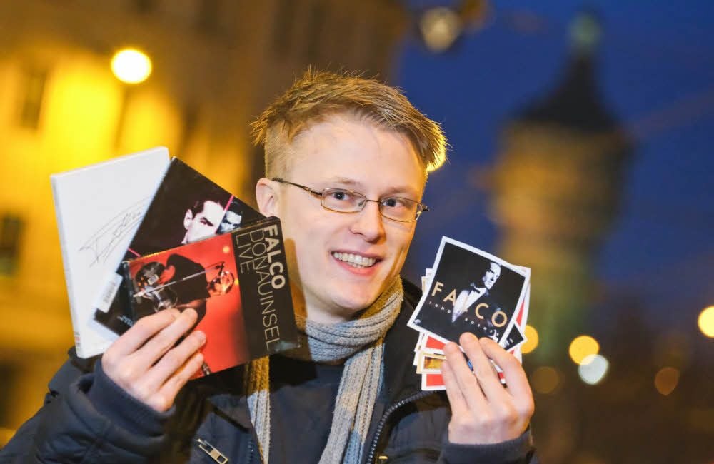 Seit der Kindheit ist Marcus Schulze Falco-Fan. Nun hat er zusammen mit einem Kumpel einen Falco-Film in Wien gedreht.