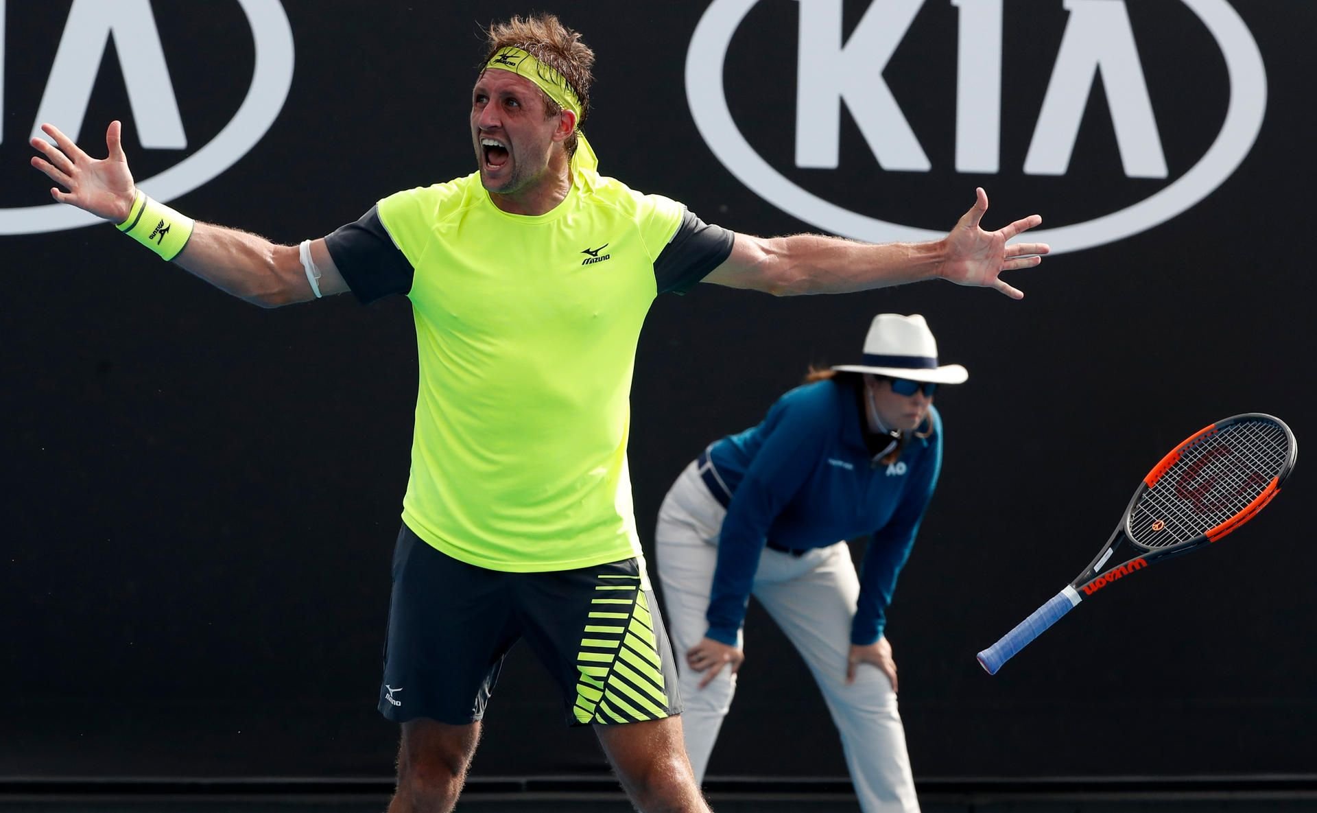 Tennys Sandgren, hier nach einem Sieg bei den Australian Open.
