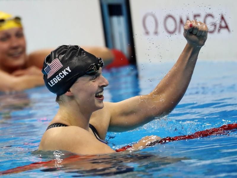 Katie Ledecky wurde über 200 Meter Freistil Olympiasiegerin. Foto: Esteban Biba