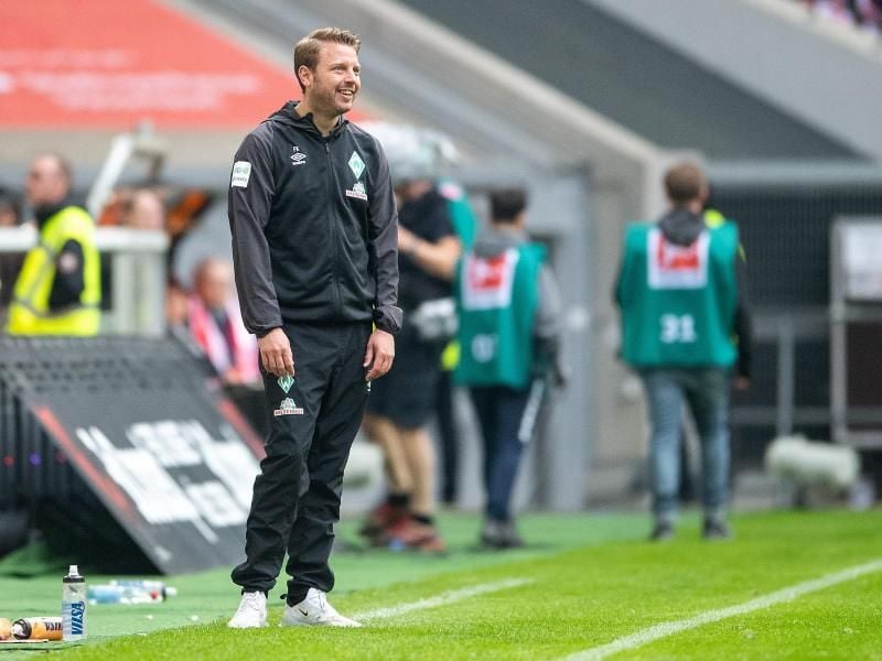 Bremens Trainer Florian Kohfeldt sieht noch viel Potenzial in seinem Team. Foto: Marius Becker