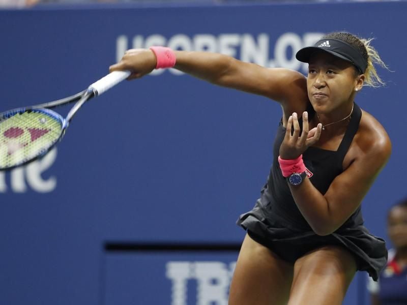 Naomi Osaka gewinnt das Finale der US-Open in zwei Sätzen gegen die US-Amerikanerin Serena Williams. Foto: Adam Hunger/AP