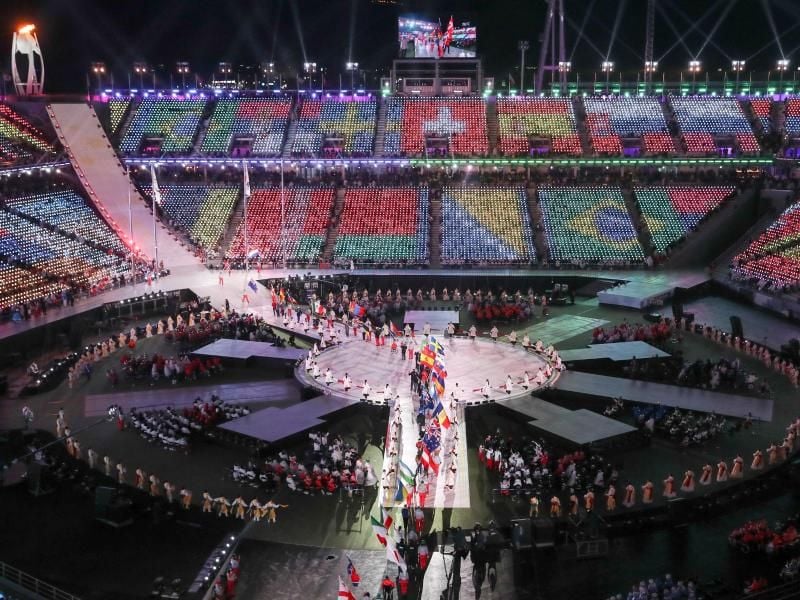 Mit einer bunten Feier klingen die Paralympics aus. Foto: Jan Woitas