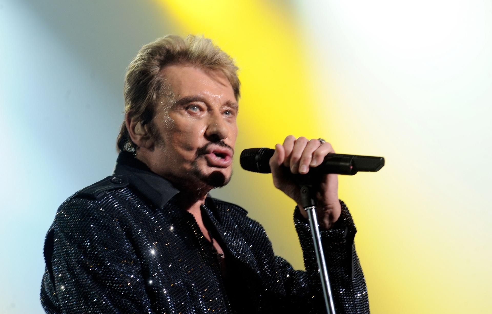 Johnny Hallyday 2009 auf der Bühne in Lille