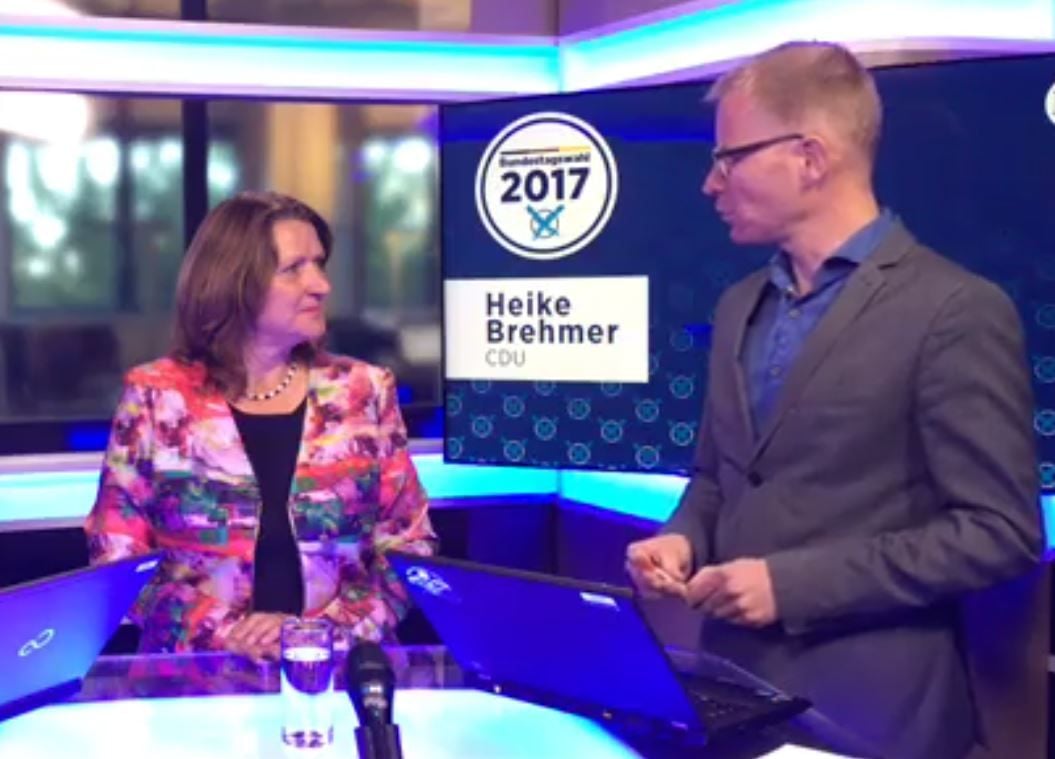 Heike Brehmer (CDU) im Interview mit den Redakteuren der MZ.