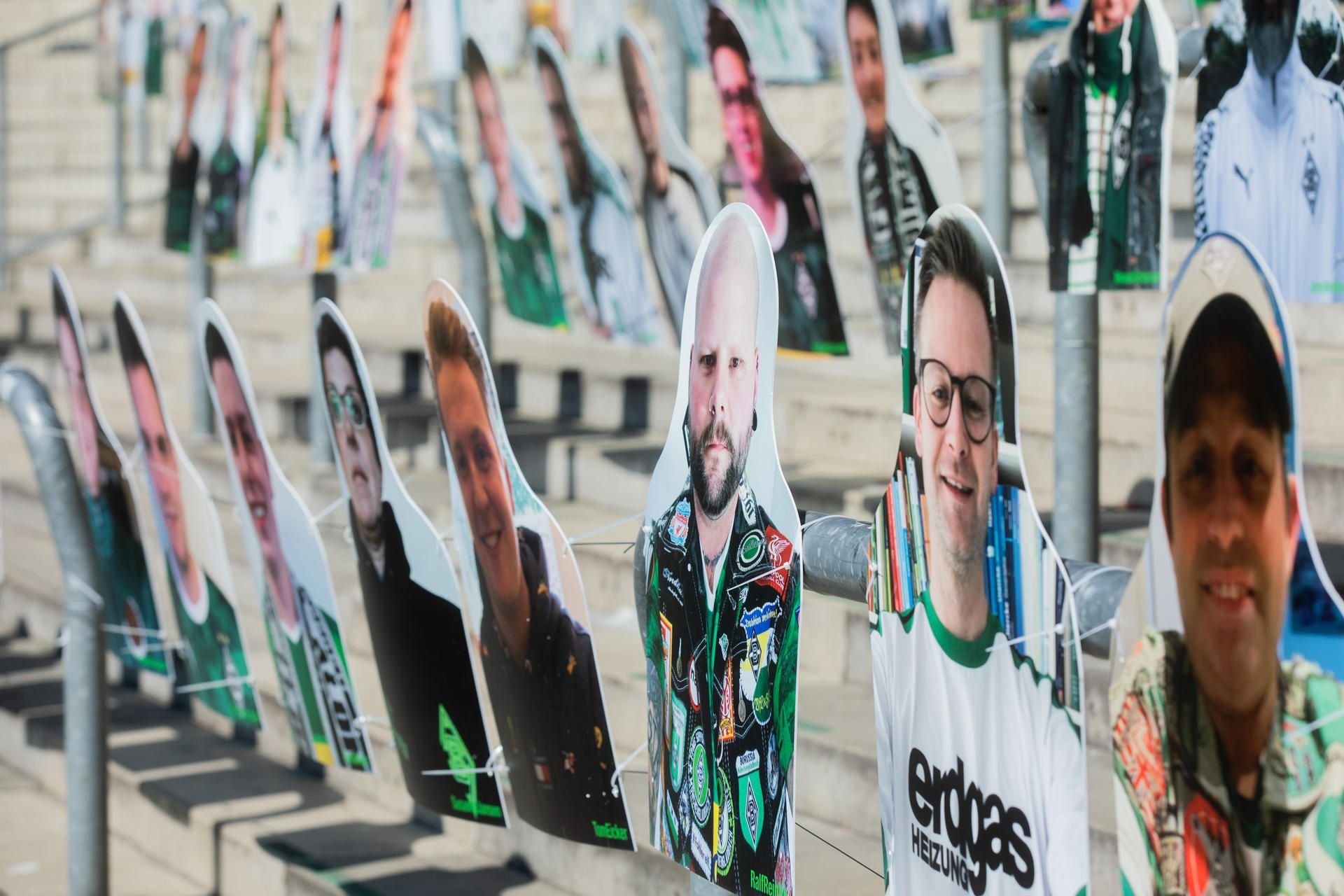 Mit Pappaufstellern gegen leere Ränge: Borussia Mönchengladbach geht mögliche Geisterspiele in der Bundesliga kreative an.