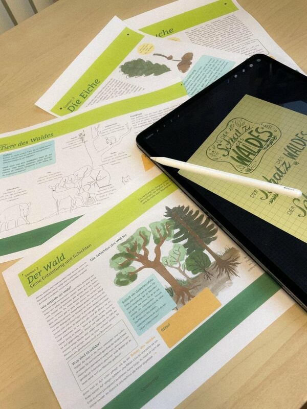 Design-Studentin Annalena Pfeiffer plant in Heiligenthal einen Erlebnispfad, durch den Kinder und Erwachsene die Natur erkunden können.