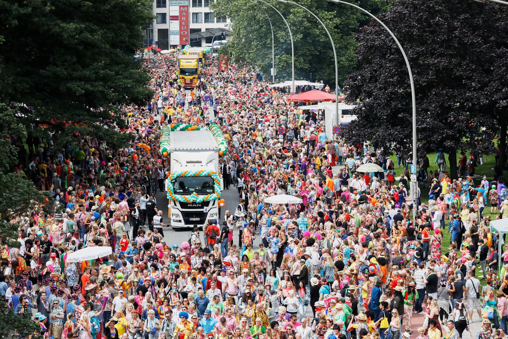 Der Schlagermove in Hamburg.