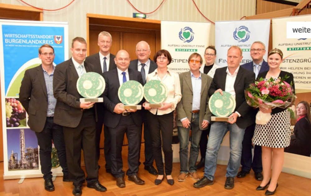 Die Gewinner der Sonderpreise: Torsten Möder (vorn, v.l.), Christian Farys, Katrin Nimmler, Torsten und Matthias Kecke.