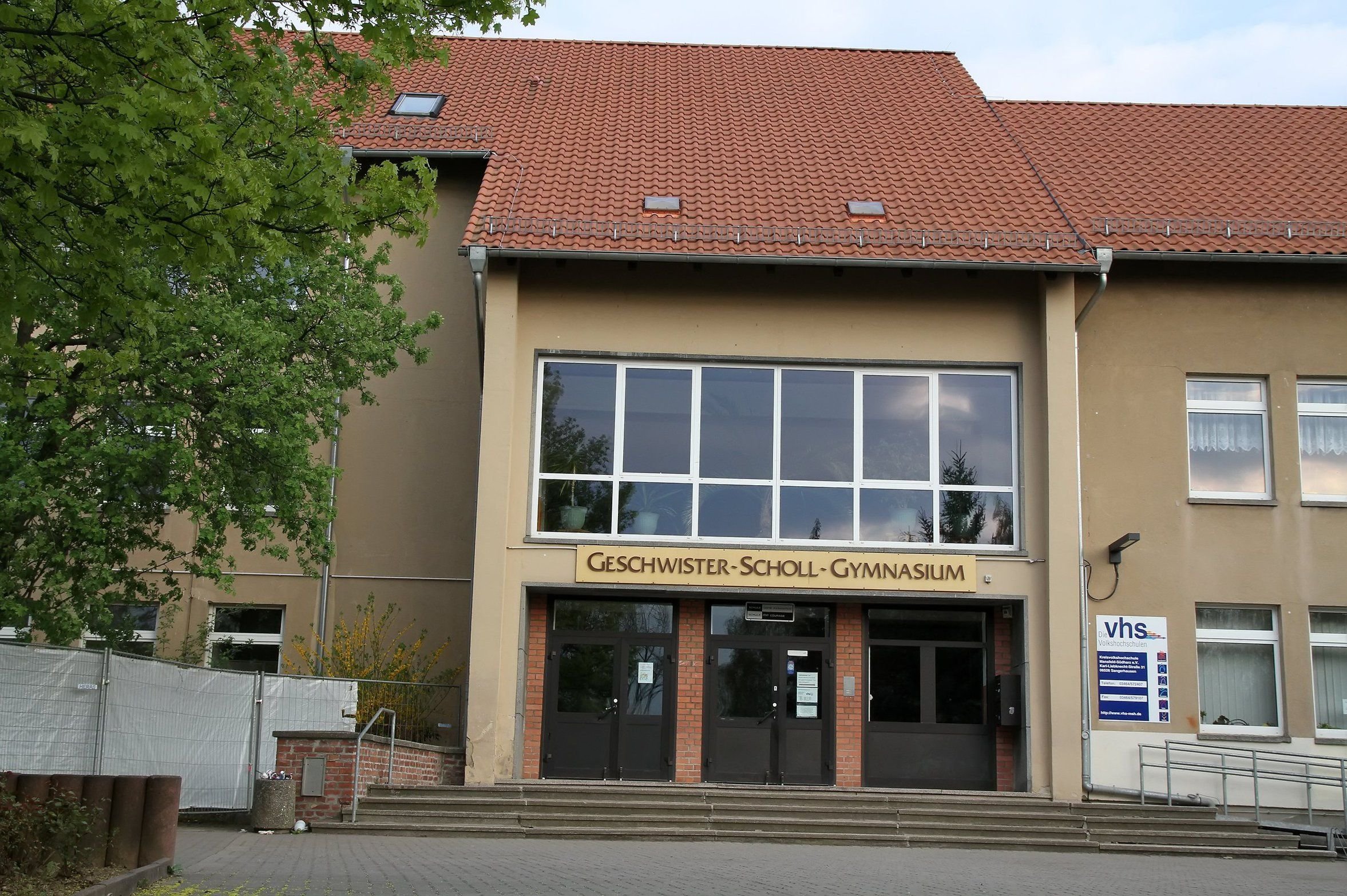 Im Geschwister-Scholl-Gymnasium in Sangerhausen ist auch die Volkshochschule untergebracht.