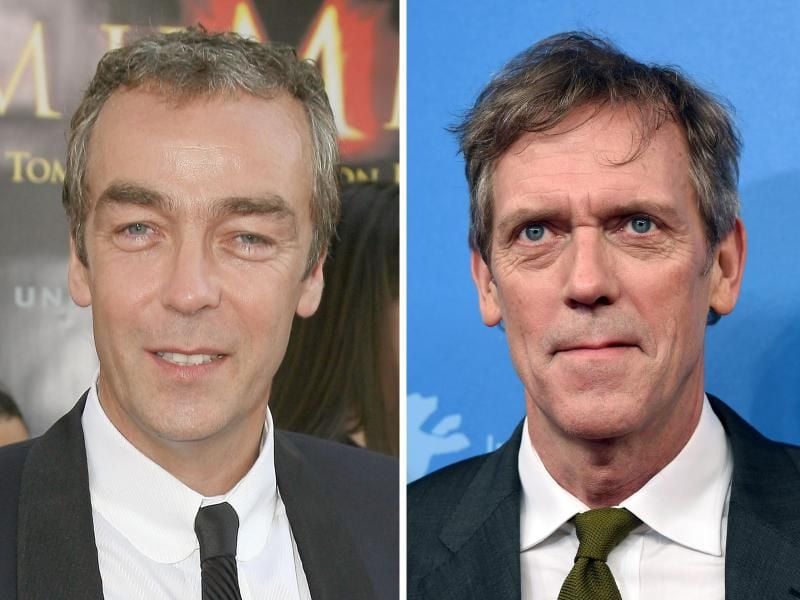 Zum Verwechseln? Die Schauspieler John Hannah (l) und Hugh Laurie. Foto: Valerie Macon/Jens Kalaene/AFP
