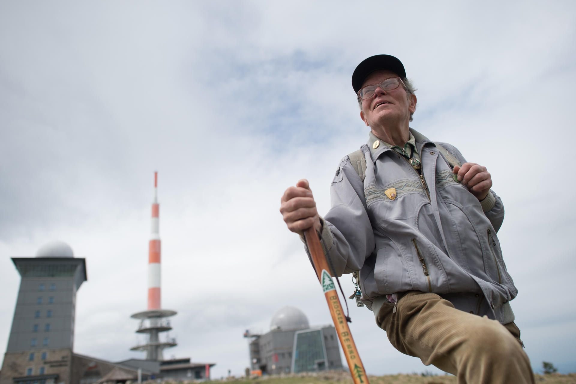 Benno Schmidt alias Brocken Benno steht auf dem Brocken