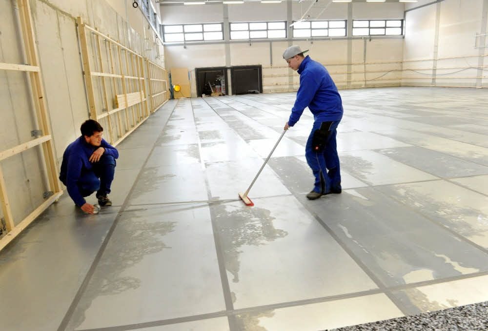 Die neue Turnhalle der Ganztagsschule Anne Frank in Hettstedt (Hier eine Aufnahme bei den Bauarbeiten) steht in Zukunft nicht nur den Schülern zur Verfügung.