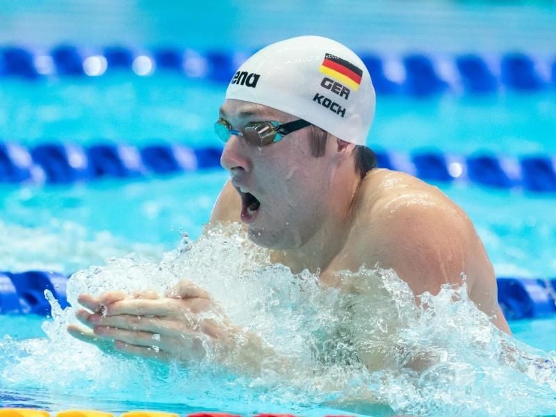 Als Dritter der Vorläufe im WM-Finale: Brustschwimmer Marco Koch. Foto: Bernd Thissen
