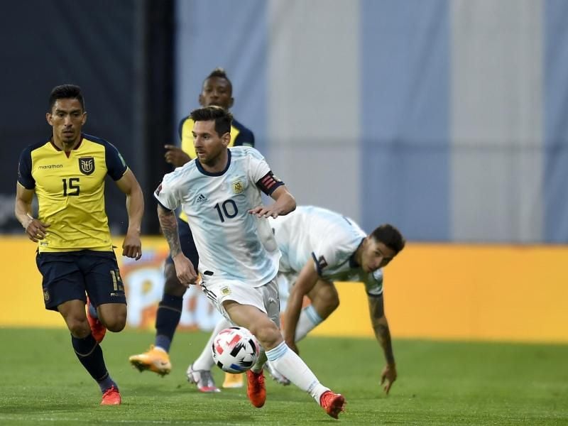 Das Team von Trainer Lionel Scaloni setzte sich mit 1:0 gegen Ecuador durch. Foto: Marcelo Endelli/Pool Getty/AP/dpa