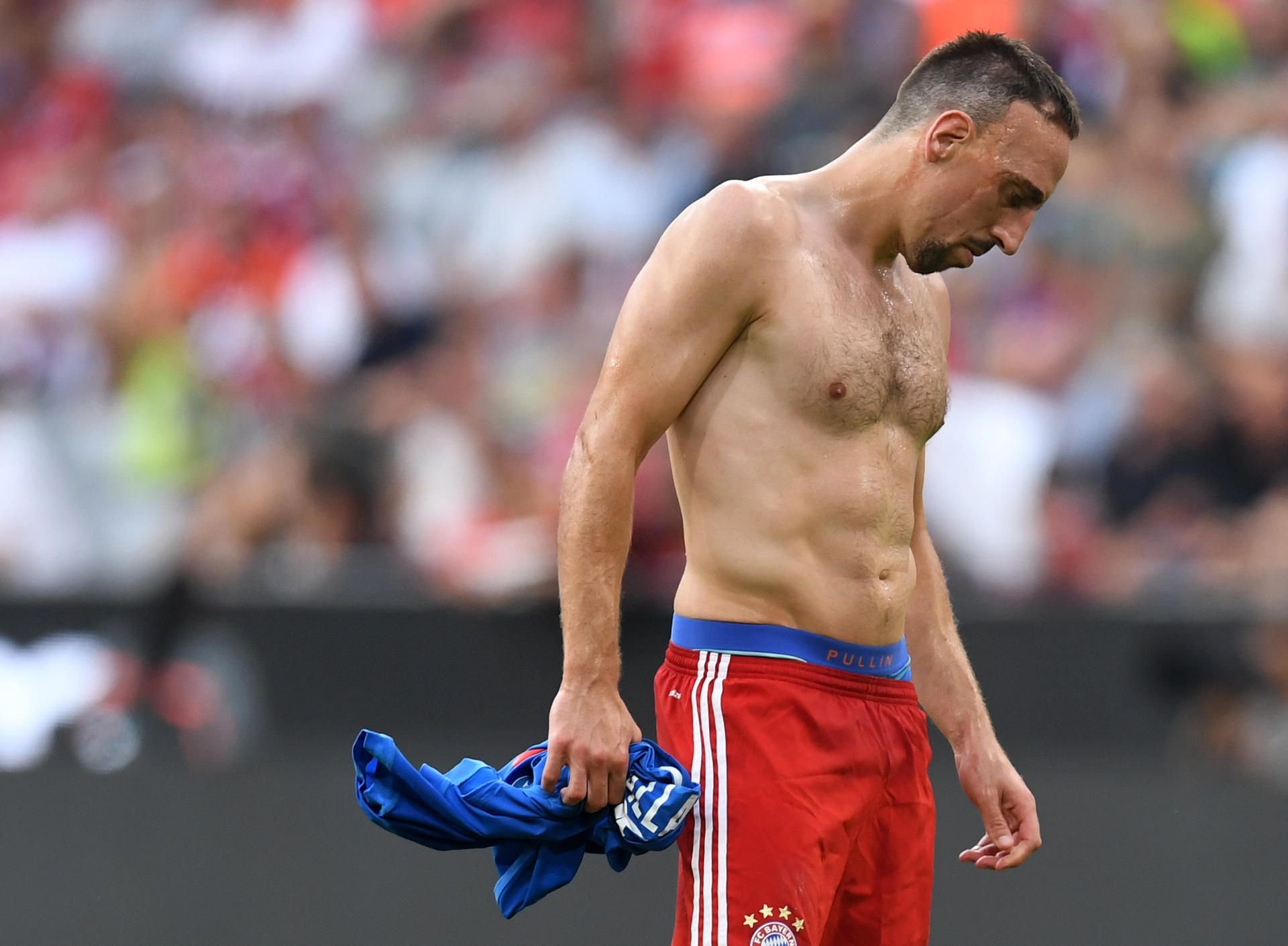 Ließ nach der Partie den Kopf hängen: Bayern Münchens Franck Ribery.