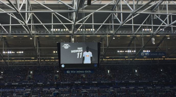 Das Konterfei von RB-Stürmer Timo Werner wurde nicht abgebildet.