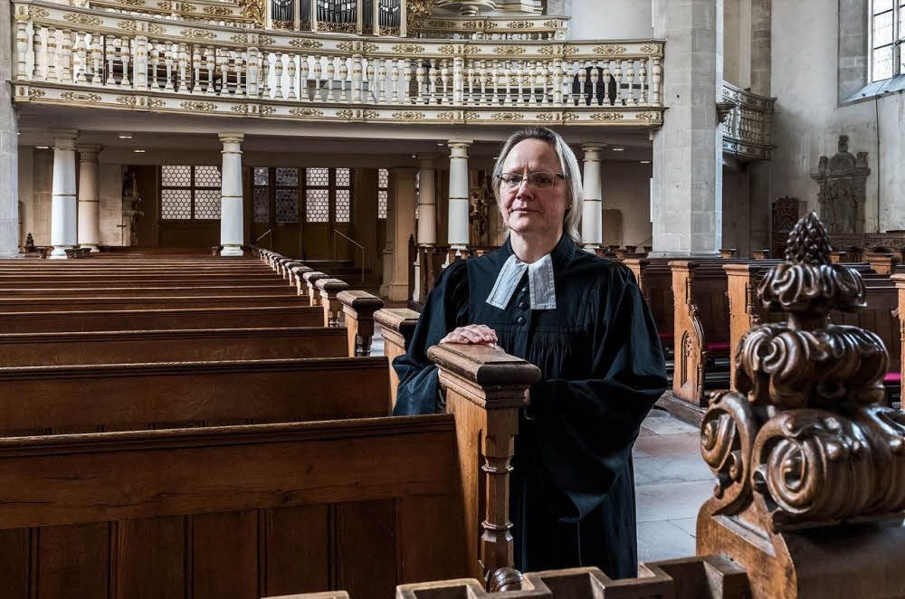 Seit 2009 ist Christiane Kellner - hier im Dom - Superintendentin im Kirchenkreis Merseburg.