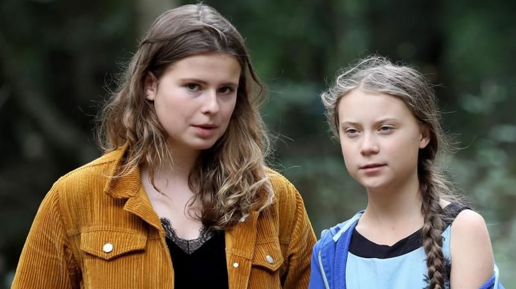 Die Klimaschutzaktivistinnen Luisa Neubauer (l.) und Greta Thunberg. Neubauer wurde am Mittwoch 25 Jahre alt. Archivfoto: Oliver Berg/