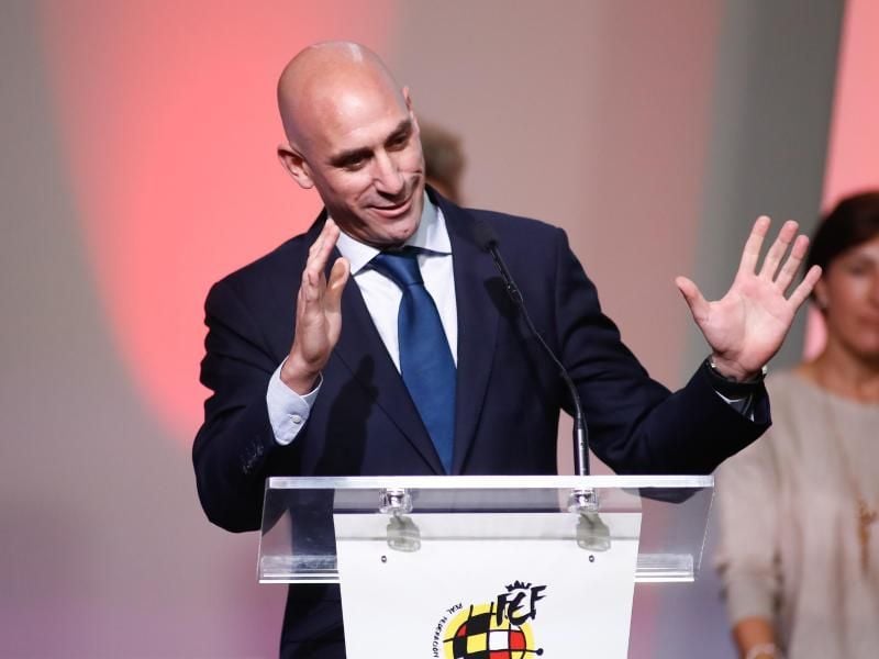 Ist als Präsident des spanischen Fußballverbandes RFEF wiedergewählt woren: Luis Rubiales. Foto: Afp7/Zuma Press/dpa