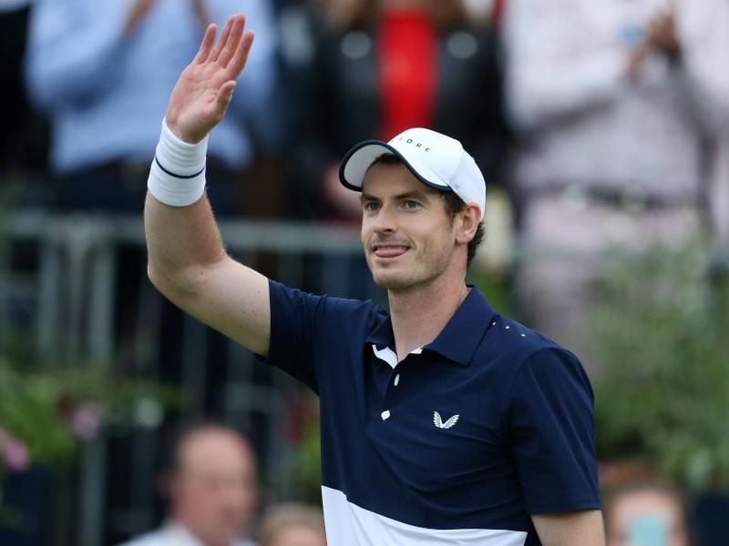 Andy Murray feierte sein Comeback im Doppel. Foto: Steven Paston/PA Wire