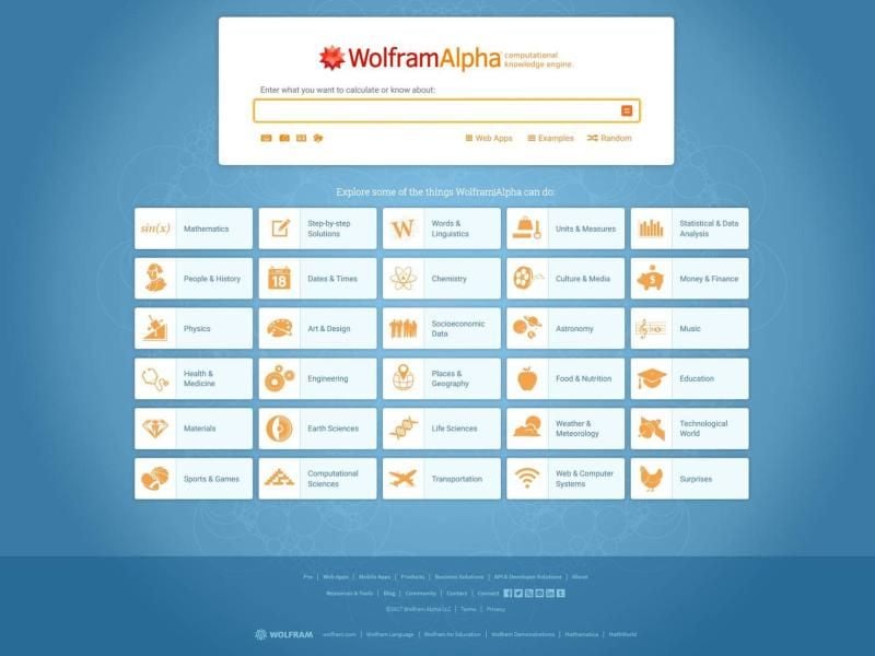 Die Suchmaschine Wolfram Alpha zeigt keine Internetadressen, sondern konkrete Antworten, Daten und Grafiken. Foto: wolframalpha.com/dpa-tmn