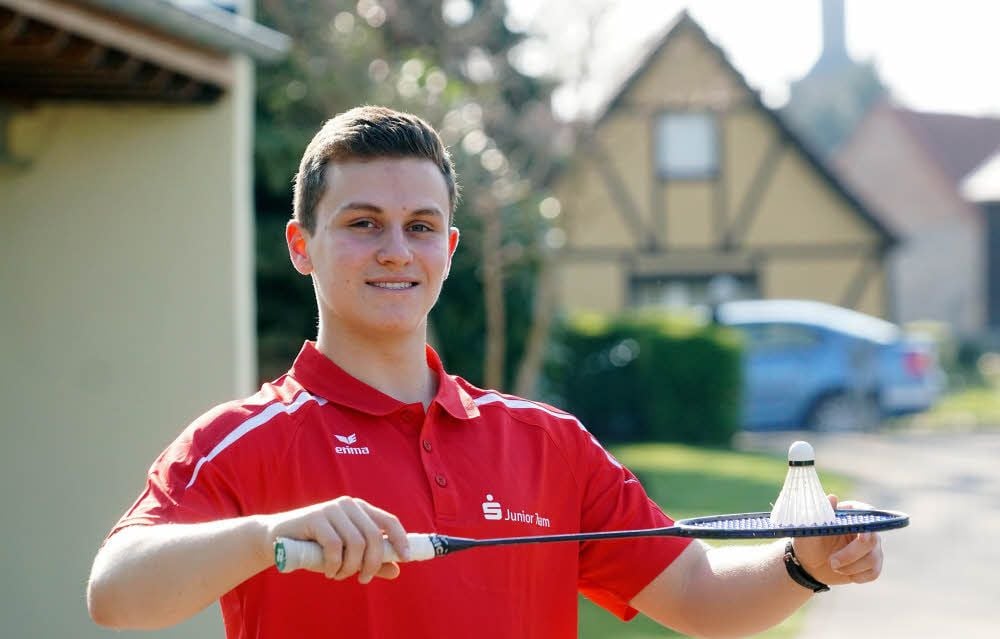 Badminton ist für Lucas Schinzel aus Schneidlingen Ausgleich zur Schule in Aschersleben und zum Leistungssport.
