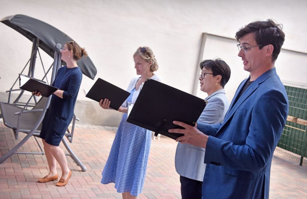 Das MDR-Quartett sang drei Lieder.