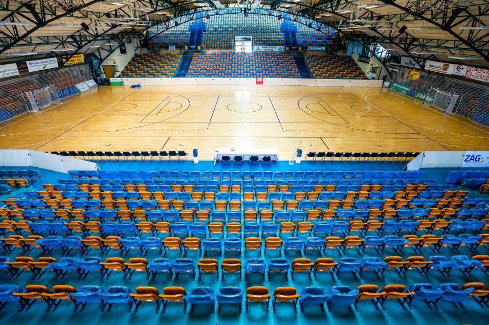 Die Anhalt-Arena in ihrer neuen Optik.