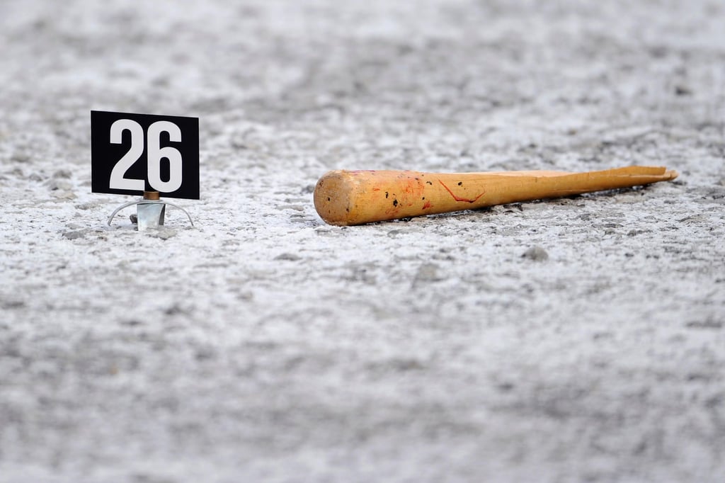 Der Mann schlug mit einem Baseballschläger zu.
