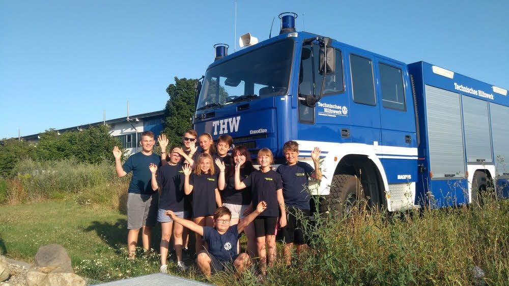 Die jugendlichen Mitglieder vom Technischen Hilfswerk hatten am Wochenende viel Spaß bei ihrem Sommer-Camp.