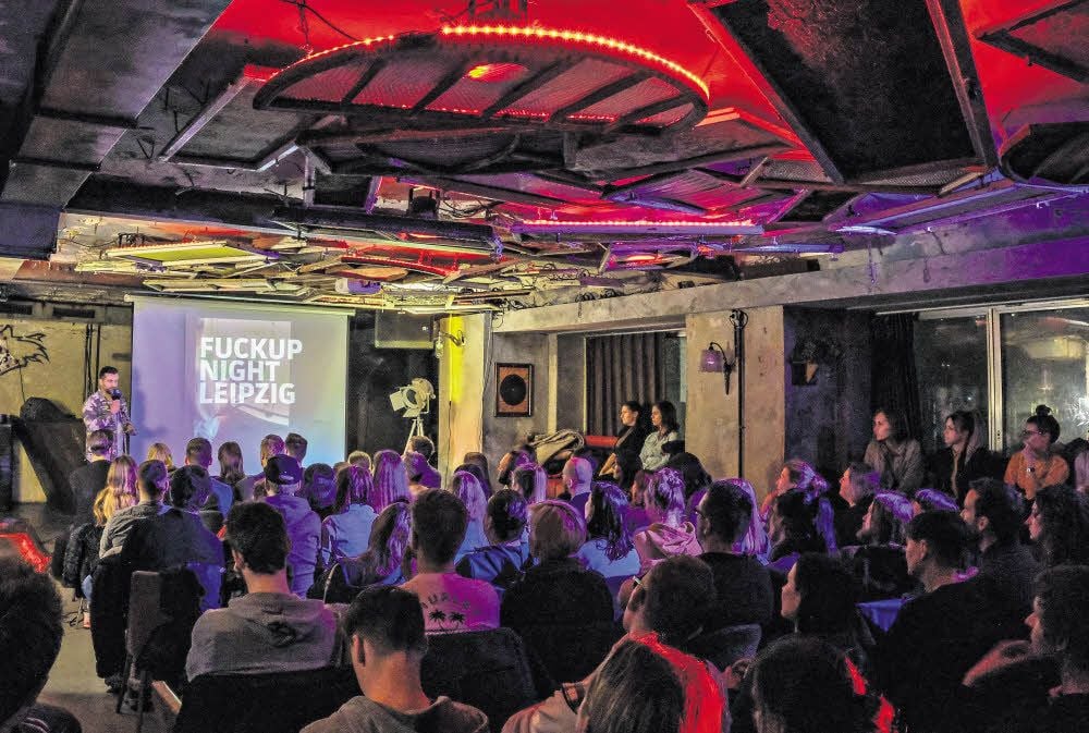 Volles Haus: ausverkaufte FuckUpNight in Leipzig.